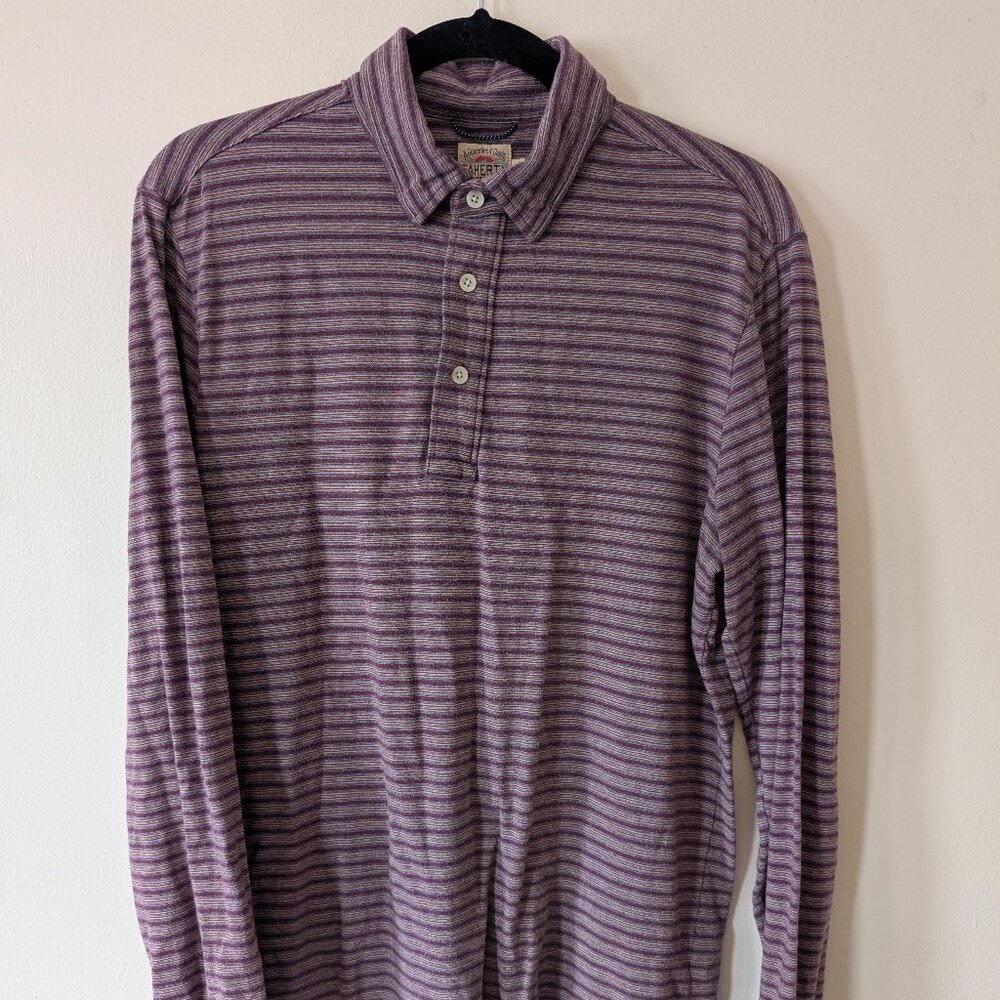 Faherty Men's Cloud Polo Long Sleeve Polo - Medium